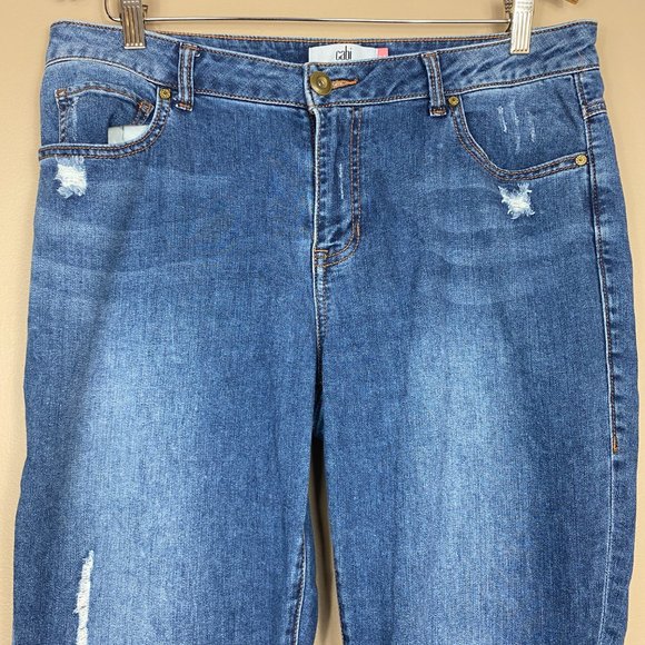 CAbi Deconstructed Curvy Skinny Jeans - Size 14 - High Rise, Denim, #5091 - Picture 4 of 11
